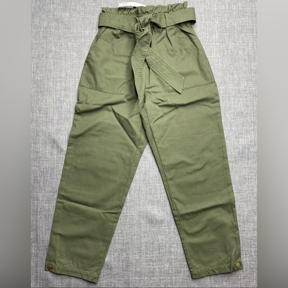 BB DAKOTA BY STEVE MADDEN Love Your Work Paperbag Waist Pants Size Small